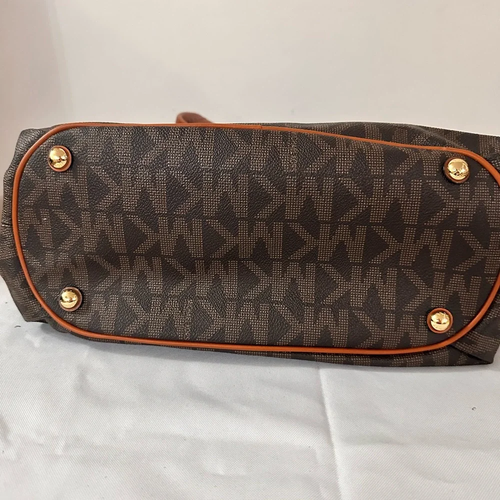 Michael Kors Brown and Tan Shoulder Bag